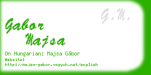 gabor majsa business card